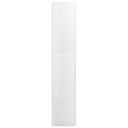 Swen Studio -  Storage Cabinet High Gloss White 80x35.5x180 cm Chipboard